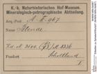 Etiketten zu Sphalerit/Wurtzit? (NHMW-MIN-Ak967)